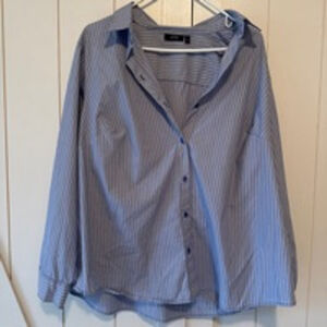 Women's APT.9 Essentials Blouse, 2X, Light Blue
